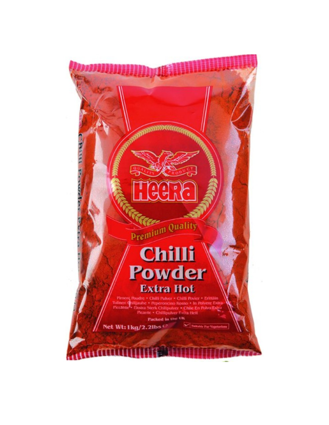 Heera Chilli Powder Extra Hot 1KG – Premium Indian Red Chilli Spice for Spicy Curries & Cooking
