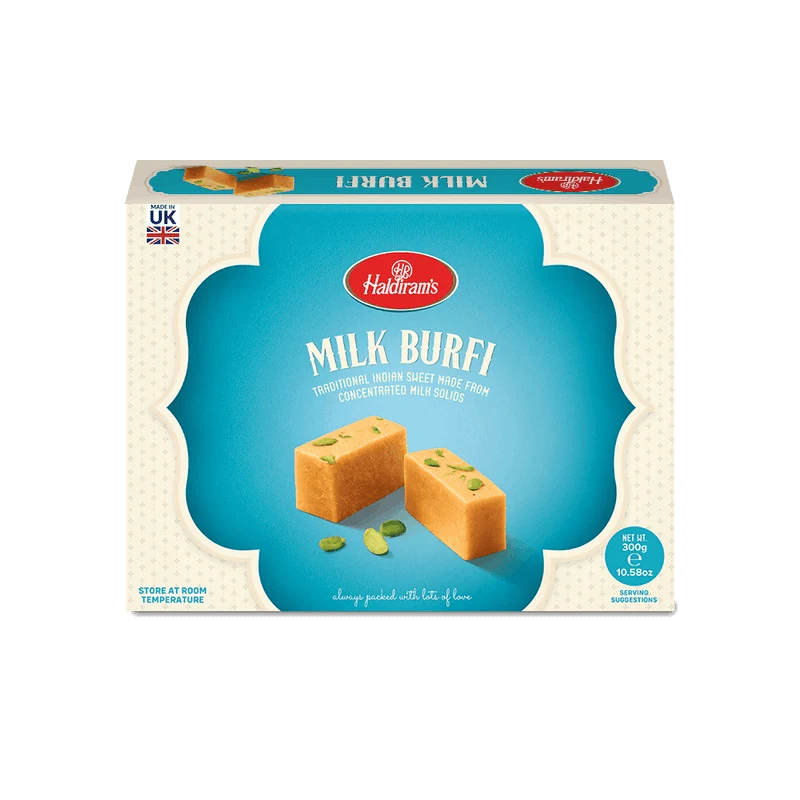 Haldiram’s Milk Burfi 300g – Traditional Indian Sweet, Ready to Eat