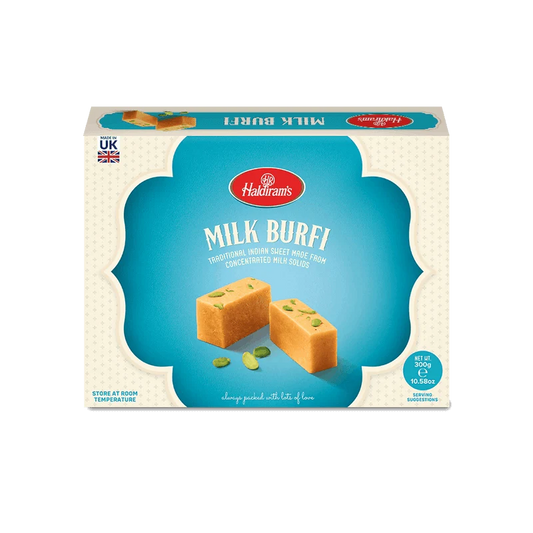 Haldiram’s Milk Burfi 300g – Traditional Indian Sweet, Ready to Eat