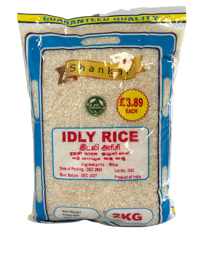Shankar Idli Rice 2 kg – Premium Indian Short Grain Rice for Idli, Dosa & South Indian Cooking