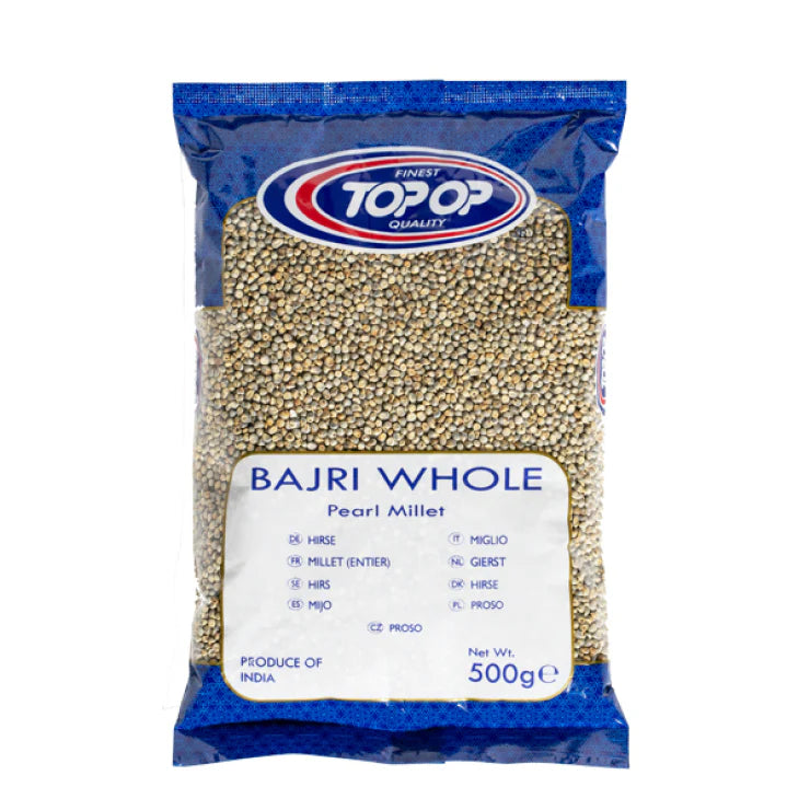 Top Op Bajri Whole (Pearl Millet) – 500 g | Whole Bajra | Indian Grocery – UK Delivery