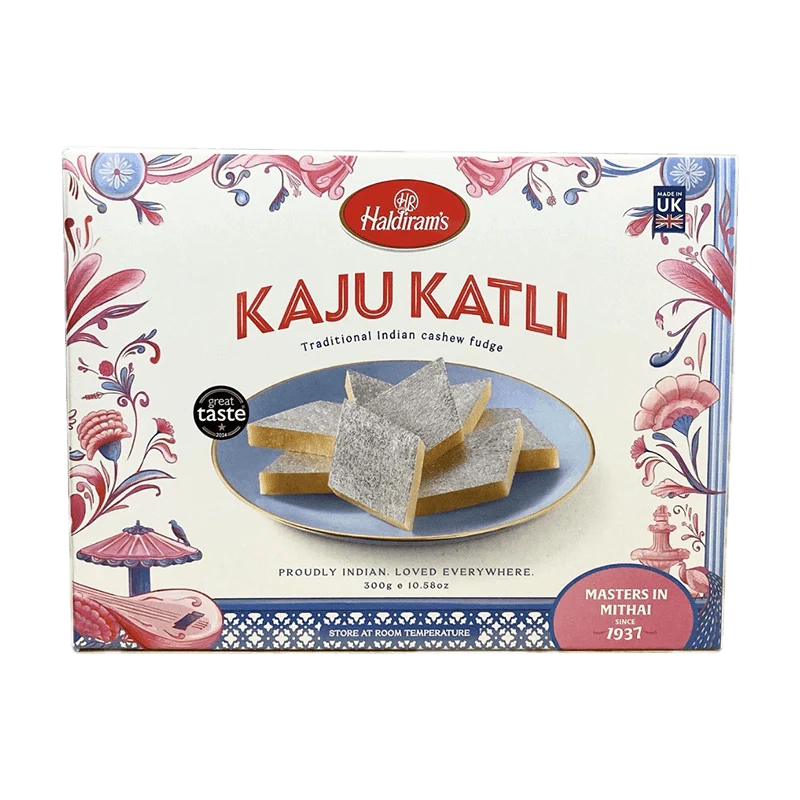 Haldirams Kaju Katli 300g – Traditional Indian Cashew Sweet, Ready to Eat