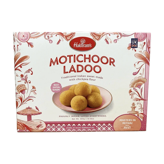 Motichoor Ladoo 300g – Traditional Indian Sweet, Ready to Eat