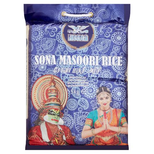 Heera Sona Masoori Rice 5 kg – Premium Indian Medium Grain Rice
