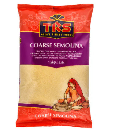 TRS Semolina Coarse (Rava/Sooji) 1.5KG – Premium Indian Grain for Cooking & Baking